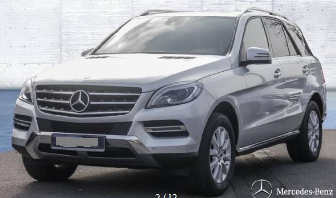 Left hand drive MERCEDES ML CLASS  350 